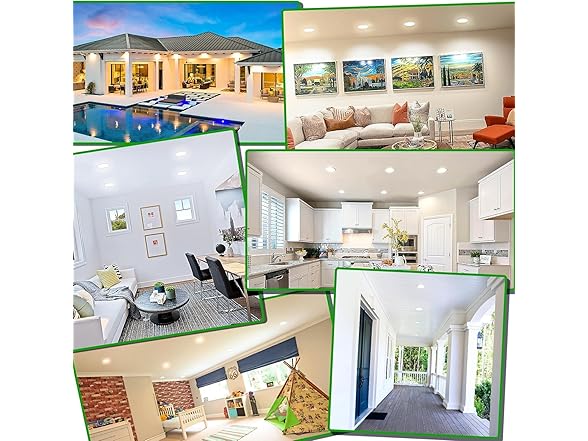 Yochoice 12 Pack 6 Inch 5CCT Ultra-Thin LED Lights