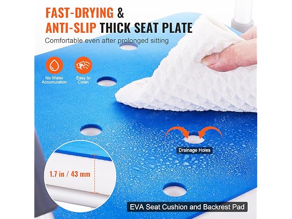 VEVOR Swivel Shower Chair 360 Degree