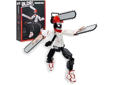 $9.99, Was $19.99, 50% Off! BLDR Chainsaw Man Buildable Action Figure Set dealfomo