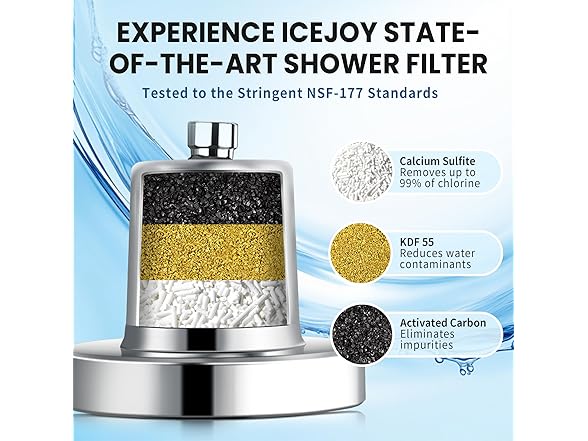 IceJoy Shower Head with Filters