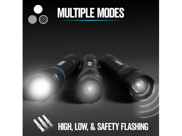 Energizer Rayovac T2000 LED Flashlight 3 Pack