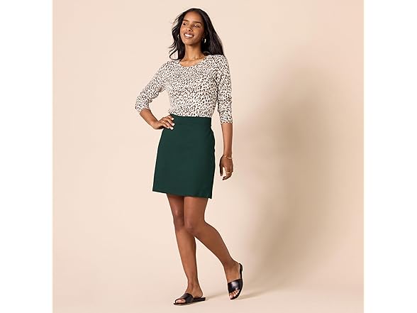 Amazon Essentials Women Ponte Pull-on Mini Skirt