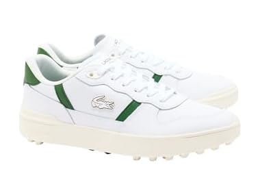 $39.99, Was $120, 66% Off! Lacoste Men's T-Clip Golf Leather Golf Shoes dealfomo
