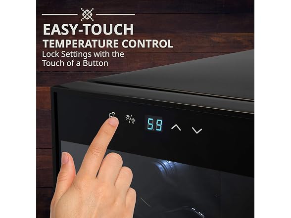 Ivation 18 Bottle Compressor Wine Cooler Refrigerator with Wi-Fi Smart App
