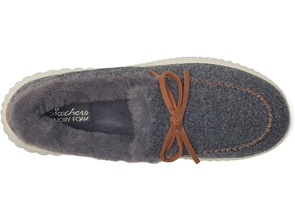 Skechers Women's Cozy Ojai Faux Wool Moccasin Slippers