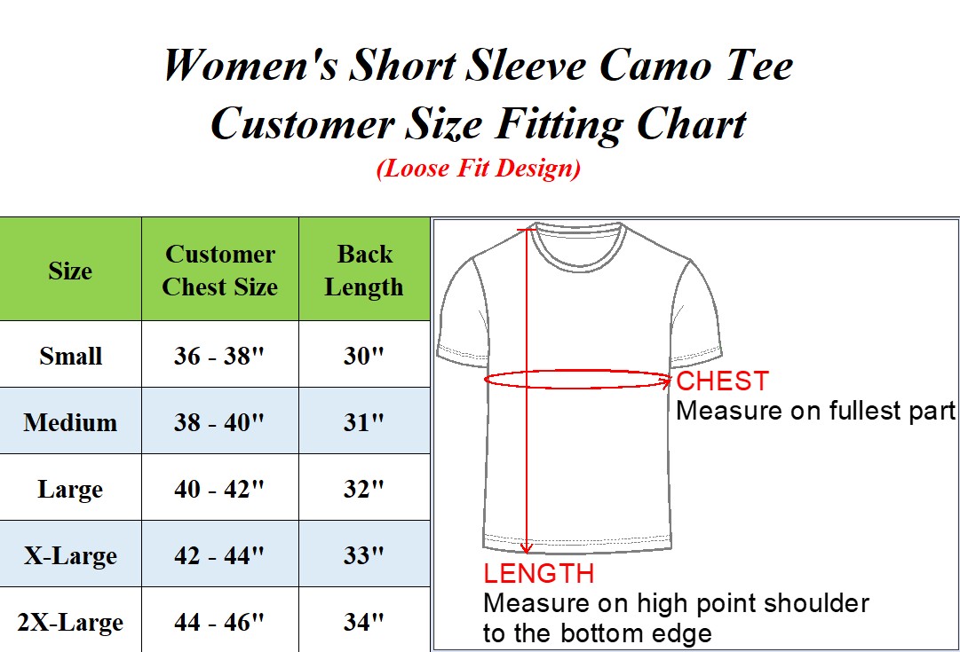 1 & 3Pk Womens S/S Crew Neck Camo Tee - Gallery 20