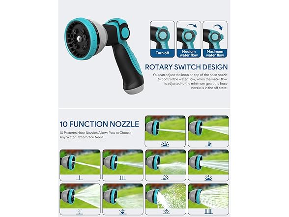 Retractable Garden Hose Reel 1/2"X100ft