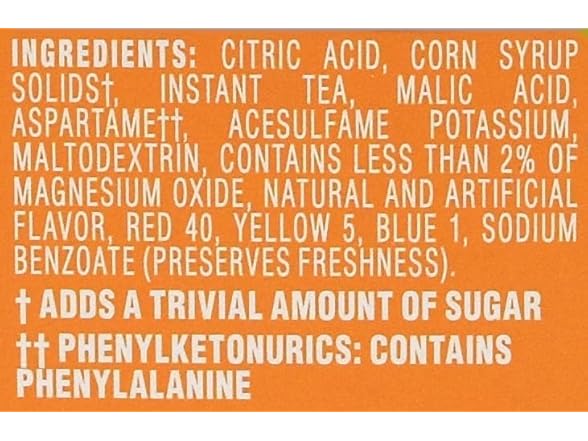 6PK Crystal Light Peach Iced Tea Drink Mix, 12-Quart Canister