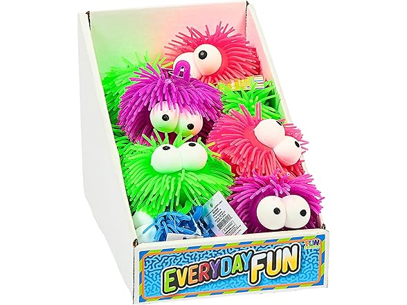 Fun Express Assorted Color Vinyl Puffer Balls