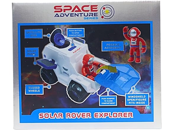 Space Adventure Solar Rover with Astronauts