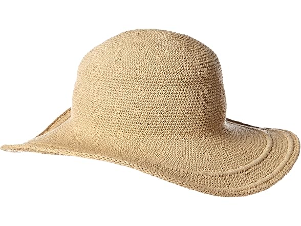 San Diego Hat Co. Women Cotton Crochet Floppy Hat
