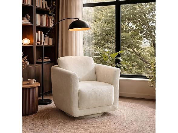 Swivel Accent Chair Beige