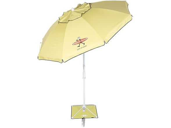 Life is Good 6.5' Outdoor Beach Umbrella