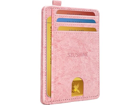 SZUSHINE Minimalist Leather Wallet RFID