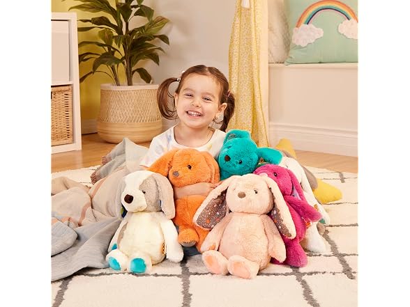 B. toys – 12-Inch Pink Plush Bunny