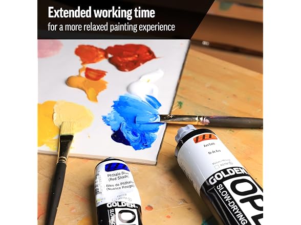OPEN Slow-Drying Acrylics by GOLDEN, Red