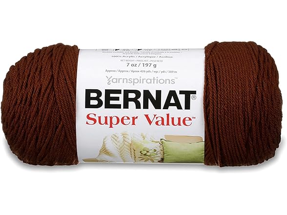 Bernat Super Value Walnut Yarn - 3 Pack