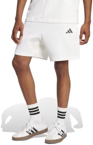 adidas Men's Future Icon Small Logo Sportswear Shorts, White, XX-Large