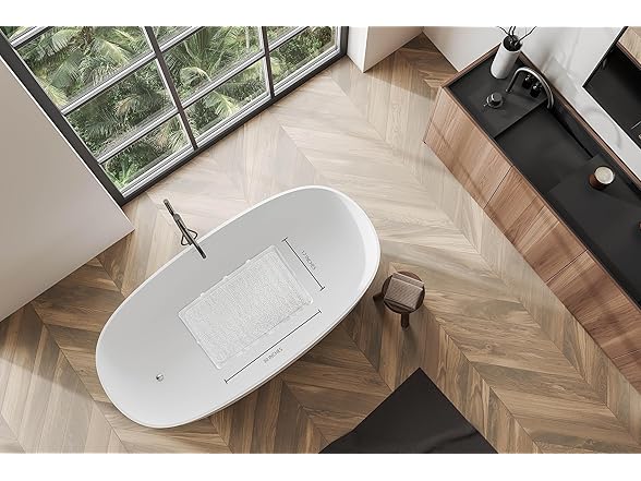 Splash Home Loofa Bathtub Non-Slip Mat