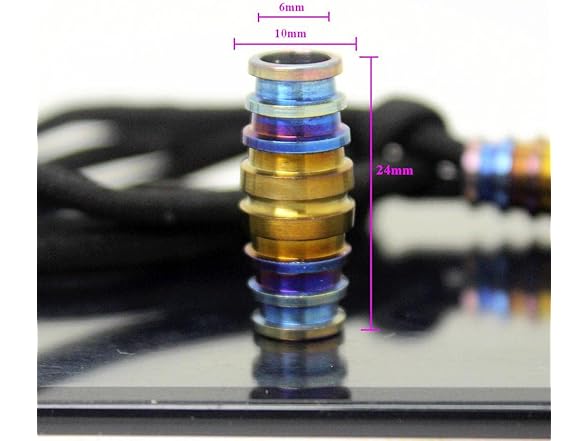 TIKING 1pc Titanium Paracord Lanyard