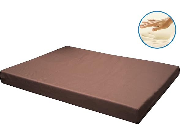 Dogbed4less Memory Foam Dog Bed 42X28X3 Space Gray