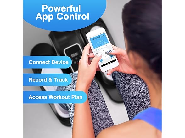 Umitec Under Desk Elliptical Machine with App