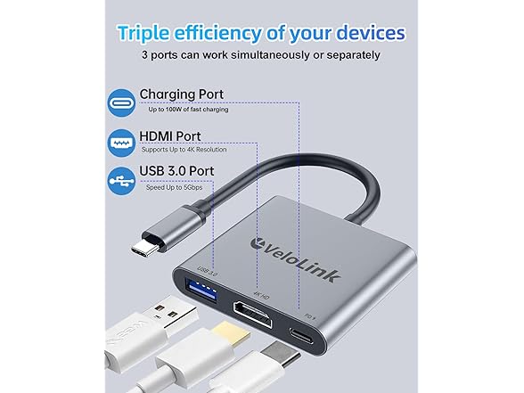 velolink USB-C to HDMI Adapter