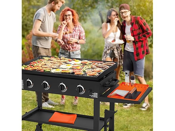 Full-Edge Blackstone Silicone Griddle Cover & Spatula Mat