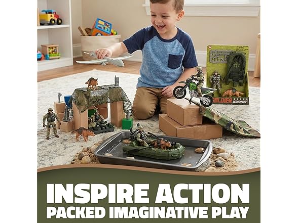 4 Piece Soldier Search Playset