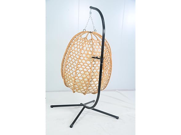 Bamboo Rattan Egg Swing Chair