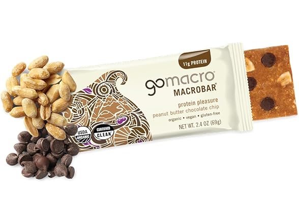 12CT GoMacro MacroBar Organic Vegan Protein Bars