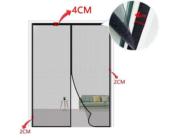TGMALL Fiberglass Magnetic Screen