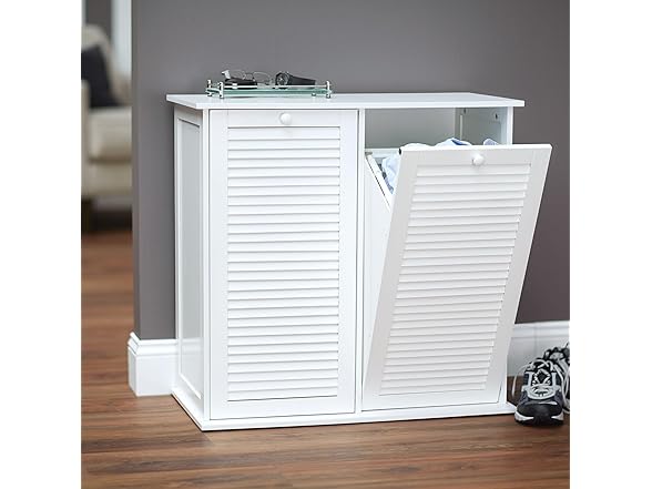 Household Essentials Tilt-Out Laundry Sorter Cabinet