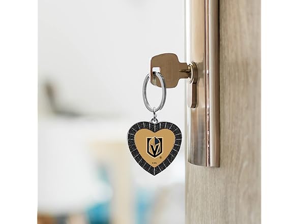 Dallas Cowboys Rhinestone Heart Keychain