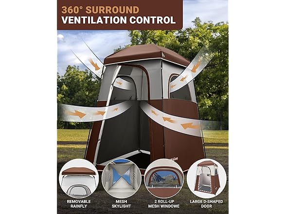 KingCamp Shower Tent Oversize 66x66x85"