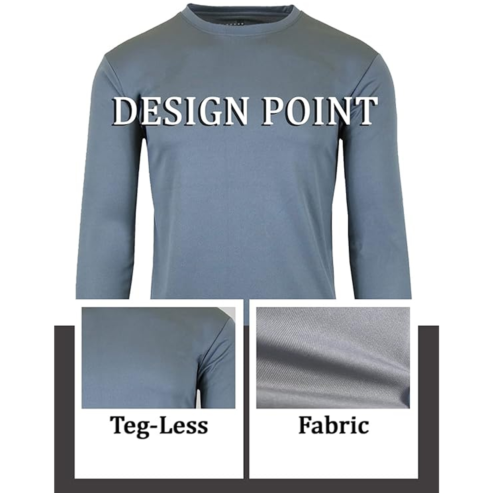 3Pk Mens L/S Performance Shirt - Gallery 25