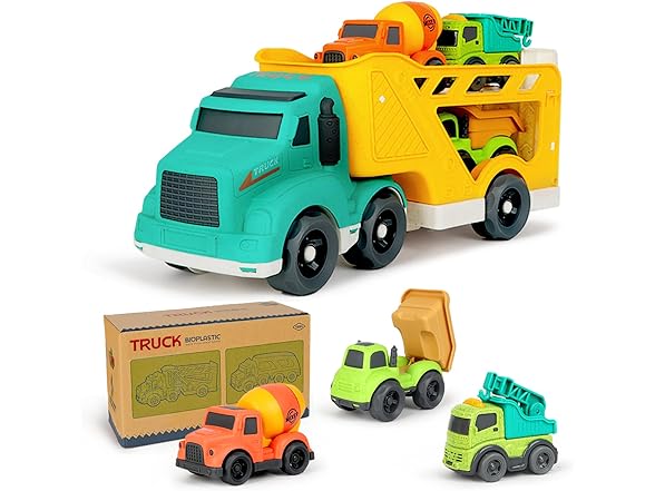 GDBAQAN Toy Trucks for Toddlers