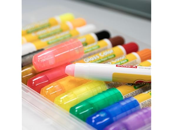 Toru Glass Window Crayon Marker 12 Colors