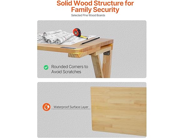 VEVOR Mounted Folding Table