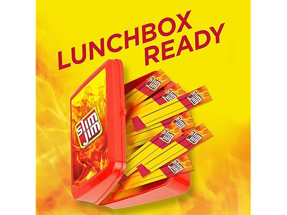26Ct Slim Jim Smoked Meat Sticks, Original Flavor