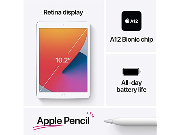 Apple AP-MYLE2LL/A-N Apple 10.2" iPad (8th Gen, 128 (Open Box)