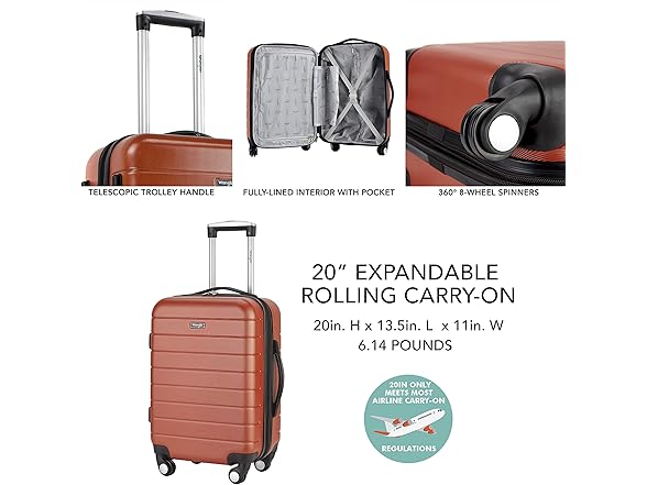 Wrangler El Dorado II Hardside Luggage