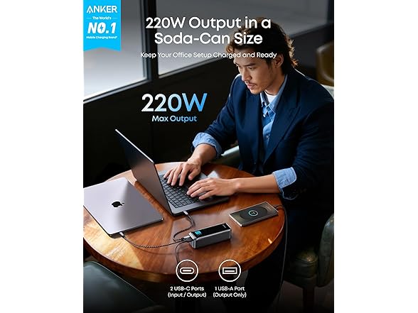 (NEW - Bulk Packaging) Anker Prime 20,100mAh 3-Port 220W Max Output Powerbank