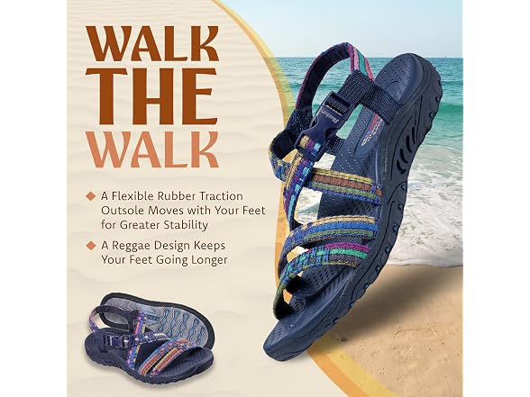 Skechers Women Reggae-Sew Me-Boho Woven Sandal