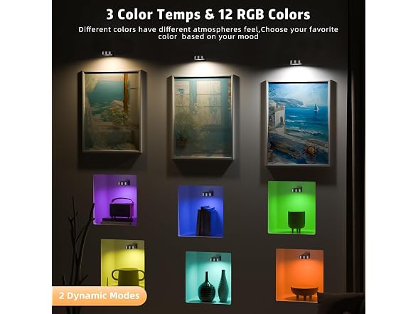 Lightbiz Picture Light RGB 3 Pcs