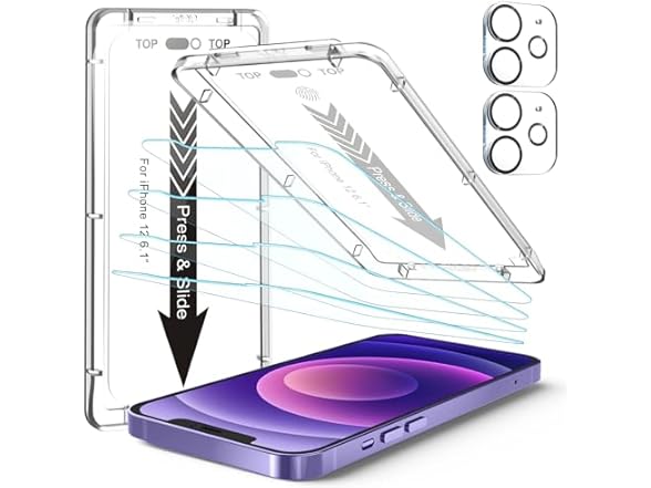 EZ-GLAZ iPhone 12 Screen Protector Set