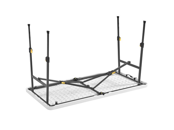 Living and More 4ft Adjustable Half Folding Table, 24