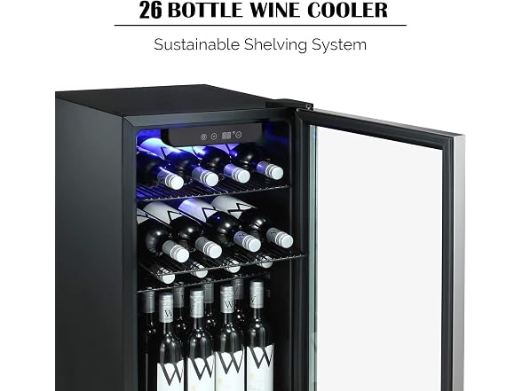 Antarctic Star 26 Bottle Wine Cooler/Cabinet Beverage Refigerator - Gallery 5