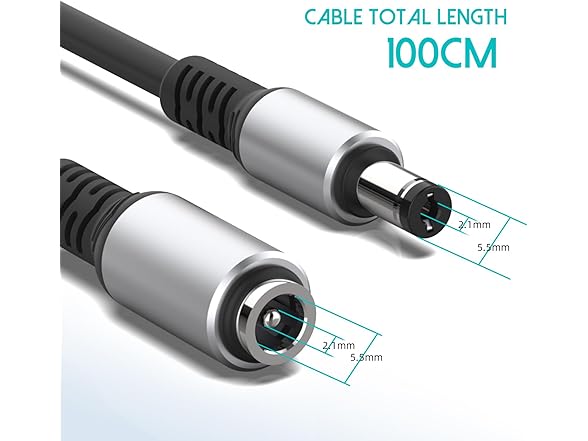 HIEbee DC Power Extension Cable,5.5mm x