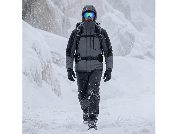 HIKEBAY Mens Waterproof Ski Jacket